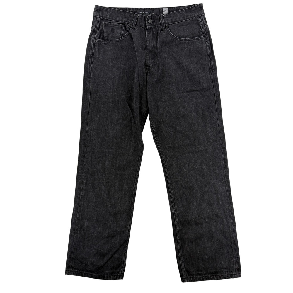 VTG Rocawear Original Fit Jeans Mens 36x32 Gray Regular Straight Denim Pants Y2K